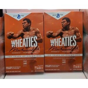 Wheaties 100 Years Of Champions Limited Edition Century  lot of 2 Muhammad Ali